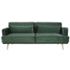 3-Sitzer-Schlafsofa mit grünem Samtbezug